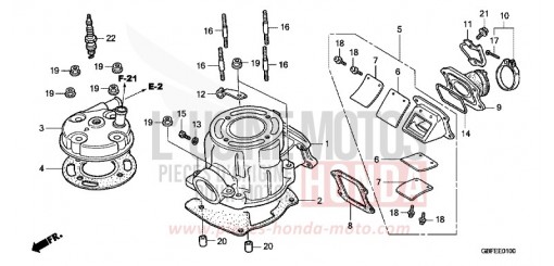 CYLINDER HEAD CR85R7 de 2007